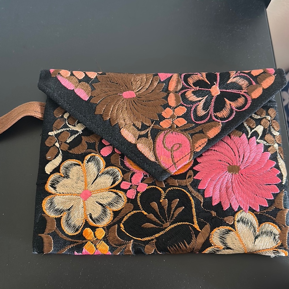 Beautiful Authentic Mexican Wristlet